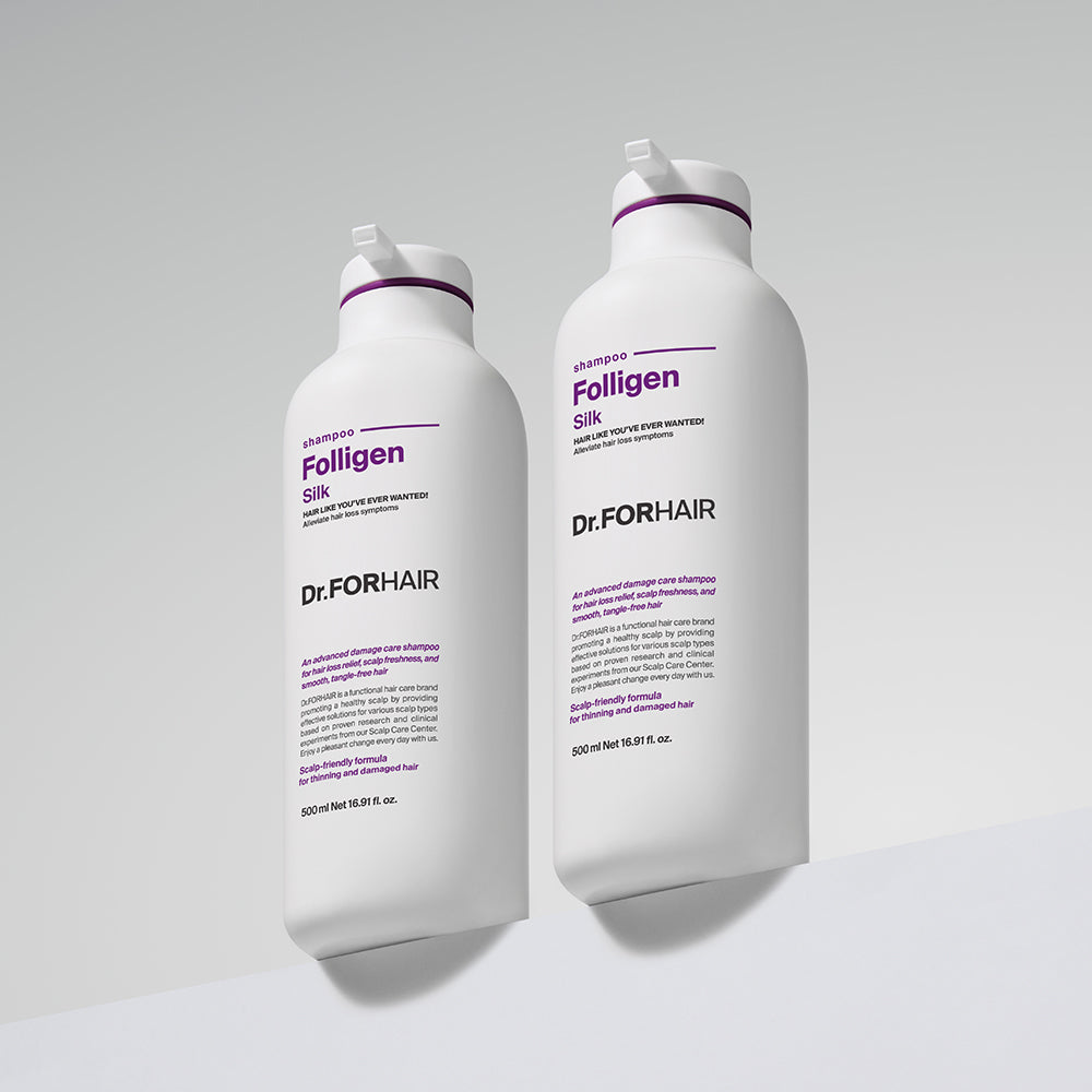 Dr.FORHAIR Poligen Silk Shampoo 500ml (2 Pack)