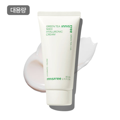 Innisfree Green Tea Seed Hyaluronic Acid Cream 80ml (2 Pack) Tube