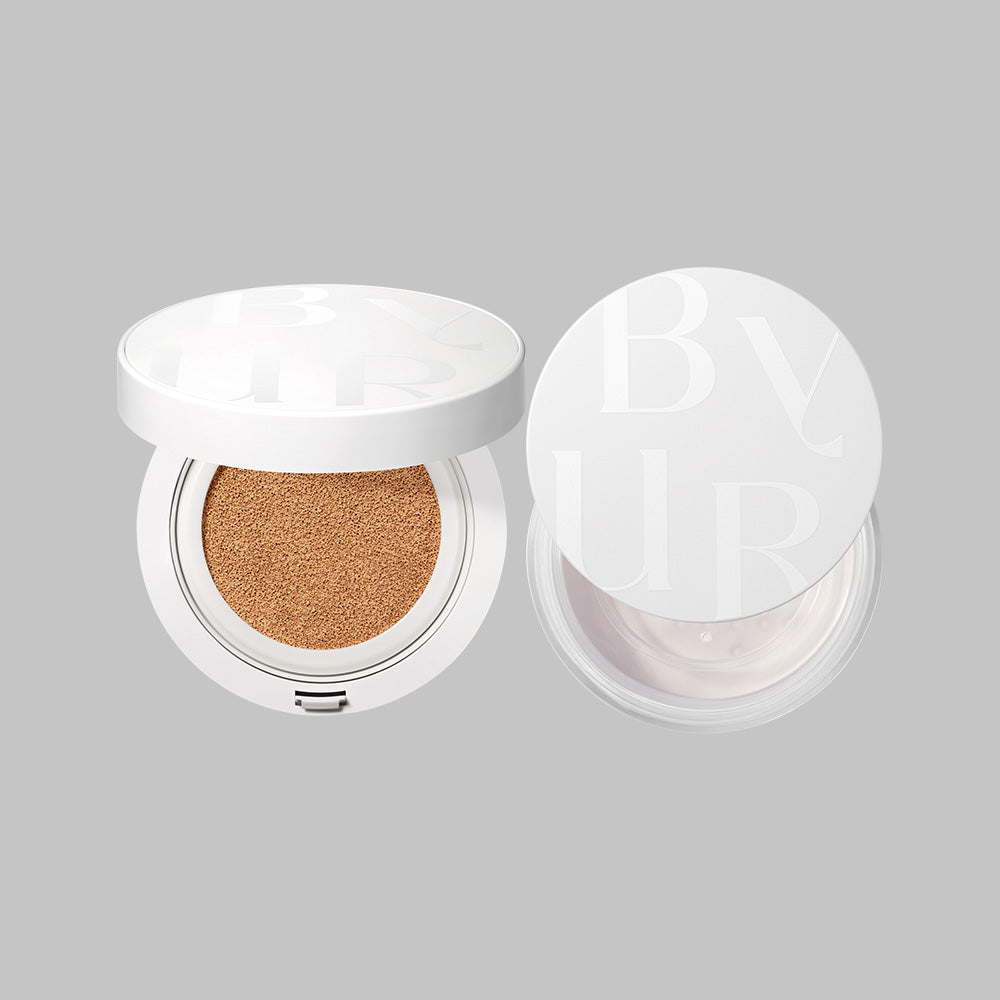 BYUR Serum Fit Full Cover Glow Cushion V1 & Loose Face Powder Set