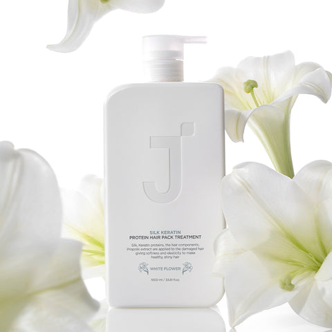 Jsoop Silk Keratin Protein Hair Pack Treatment White Flower 1000ml