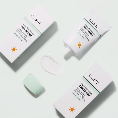 Kim Jeong Moon Aloe CURE Aqua Mild Green Sun Cream 40ml (2-Pack)