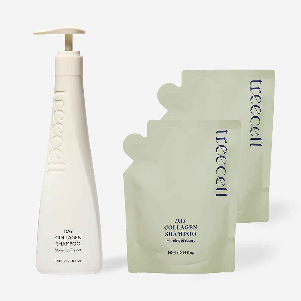 Treecell Day Collagen Shampoo 520ml + Refill 300ml (2 Pack)