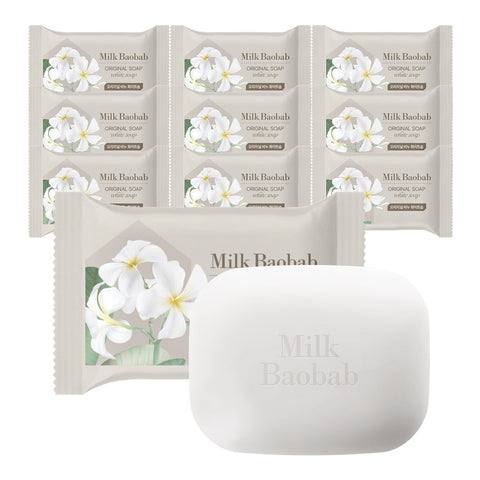 Milk Baobab Original White Soap 100g (10 Pack)