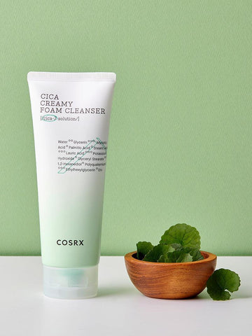 Soonsu Beauty Pure Fit Cica Creamy Foam Cleanser texture close-up
