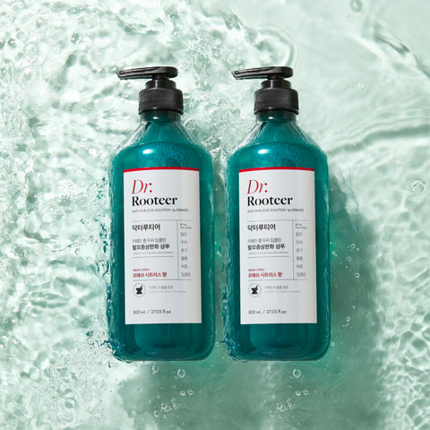 Dr.Rooteer Beer Yeast Hair Loss Relief Shampoo Musk Scent 800ml x2 + 180ml