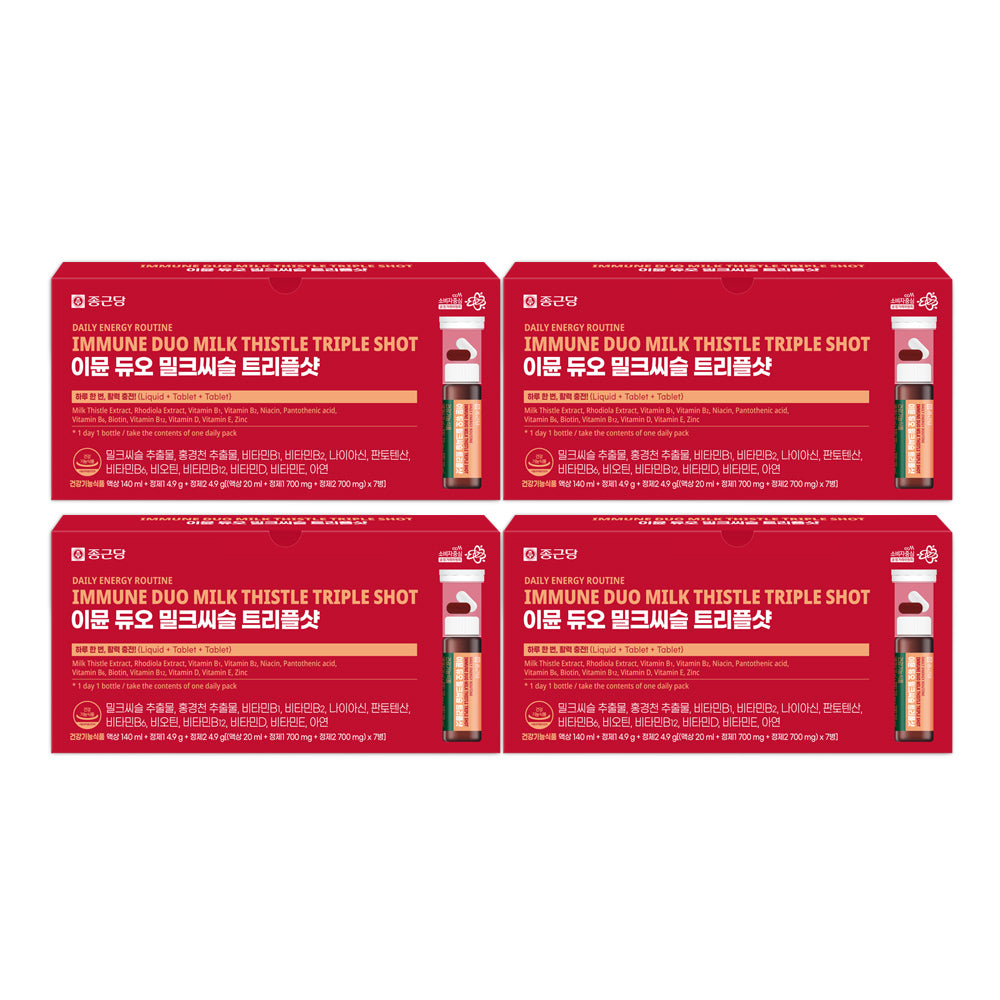 Chongkundang Immune Duo Milk Thistle Triple Shot (4 Pack)
