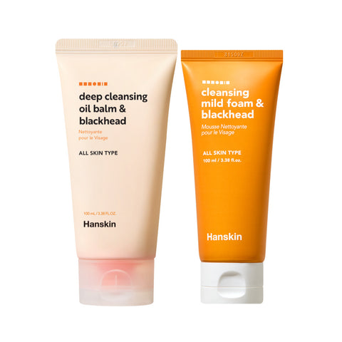 Hanskin Deep Cleansing Oil Balm & Blackhead 100ml + Mild Cleansing Foam 100ml