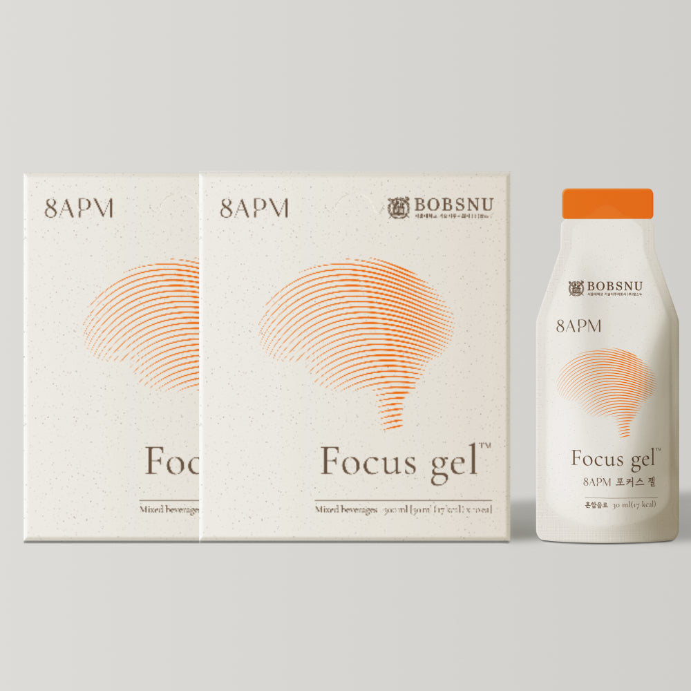 8APM Caffeine ZERO Focus Gel 10 Sachets x 2 Boxes (20 Sachets)