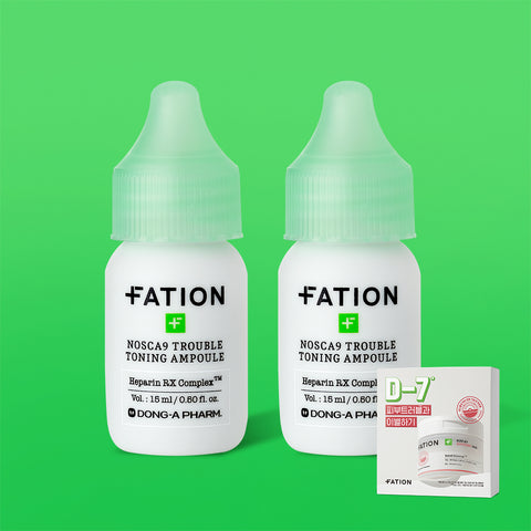 FATION Nosca9 Trouble Scar Ampoule Double 15ml (2 Pack)