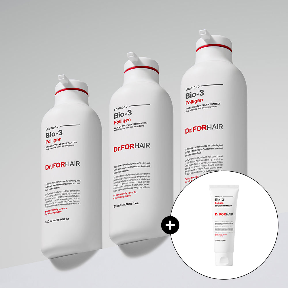 Dr.FORHAIR Poligen Bio 3 Shampoo 500ml (3 Pack)