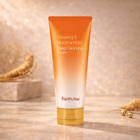 Farmstay Ginseng & Niacinamide Deep Cleansing Foam 180ml