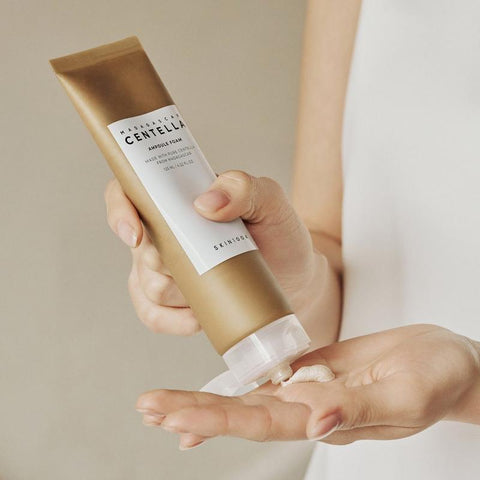 Soonsu Beauty Madagascar Centella Tea Trica Ampoule Foam application use