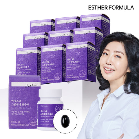 Esther Formula Skincare Formula (Hyaluronic Acid for Skin Moisture) 30 Capsules 10-Pack