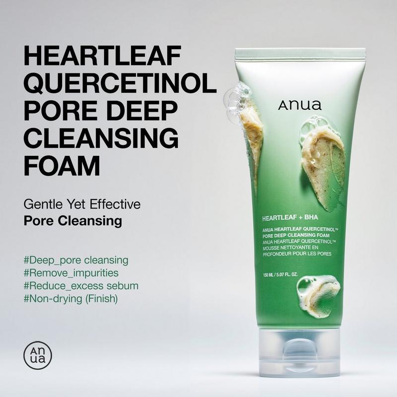 Soonsu Beauty Heartleaf Quercetinol Pore Deep Cleansing Foam packaging design