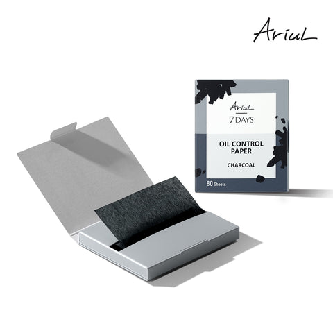 Ariul Seven Days Oil Control Paper Charcoal 80 Sheets x 3