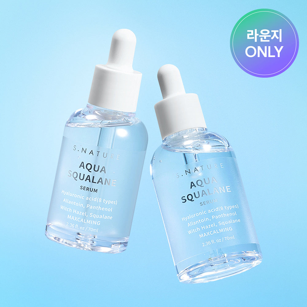 S.Nature Aqua Squalane Serum 70ml (2-Piece Set)