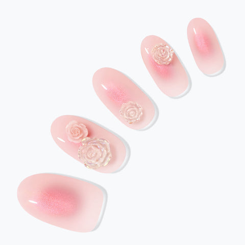 Dashing Diva Magic Press Blush Veil (Almond) Nail Tips