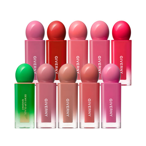 Giverny Dewy Lip Glaze 10 Colors 4.3g/4.9g (2 Pack)