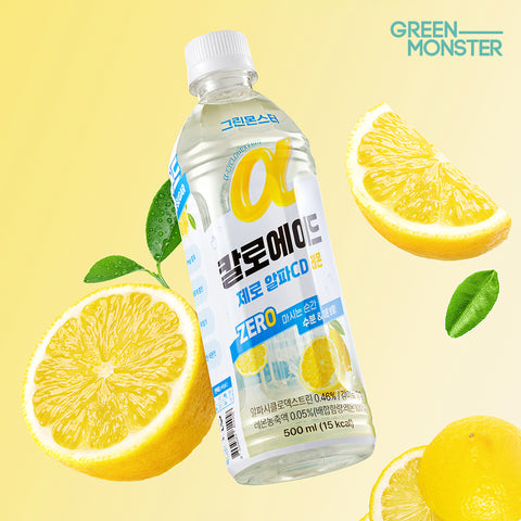 Green Monster Caloade Zero Alpha CD Peach + Lemon 500ml 96 Pack