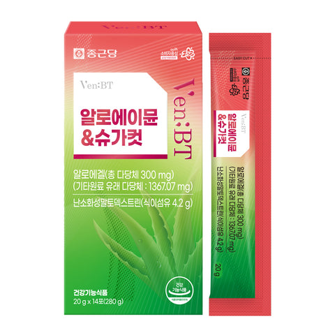 Chongkundang AloeImmun Sugar Cut 20g 14Sachets (1 Pack)