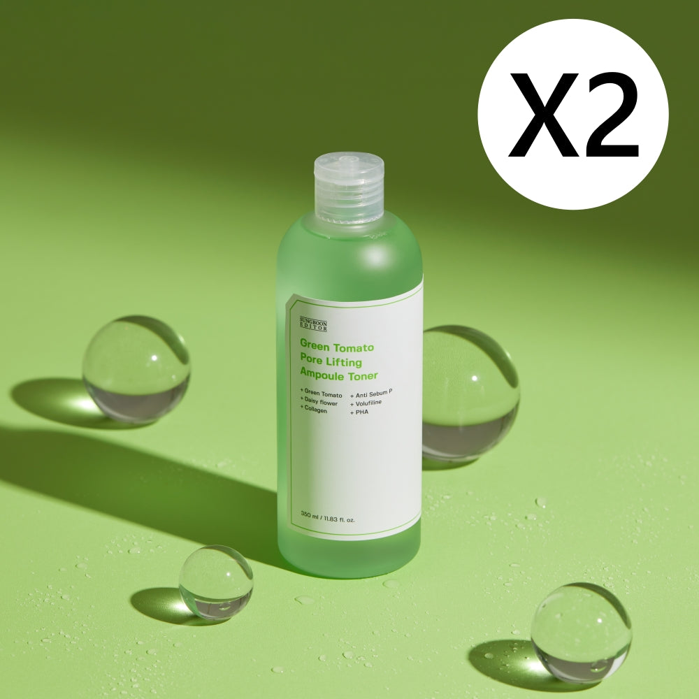 Sungboon Editor Green Tomato Pore-Lifting Ampoule Toner 350ml (2 pack)