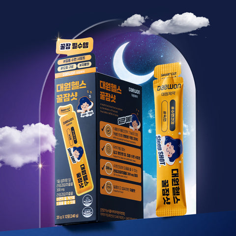 Daewon Health Honey Sleep Shot (Lime Peel Extract 12 Sachets x 5)