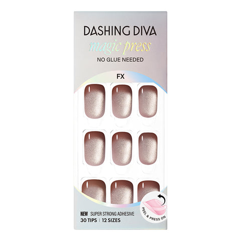 Dashing Diva Magic Press Smudge Wood (Regular Round) Nail Tips