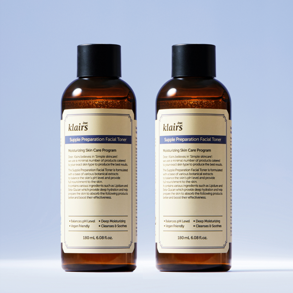 Dear Klairs Supple Preparation Unscented Toner 180ml (2 Pack)