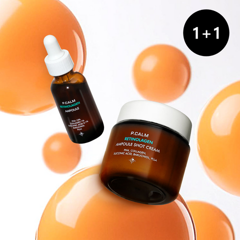 Pcalm Retinolagen Ampoule Shot Cream 60ml + Ampoule 30ml