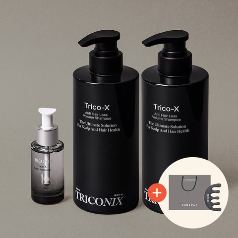 Triconix Hair Loss Care Volumizing Shampoo 500ml (2 Pack) + Scalp Ampoule 1pc