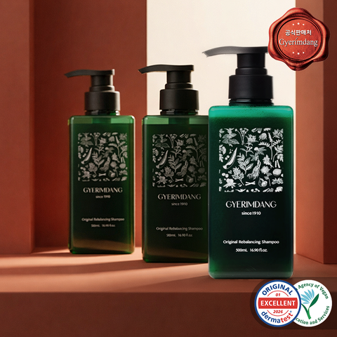 Gyerimdang Premium Natural Hair Loss Shampoo 3-Pack (1+1+1)