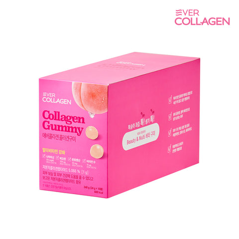 Newtree Ever Collagen Collagen Gummies 10-Day Supply (6 gummies x 1 pouch 10 packs)