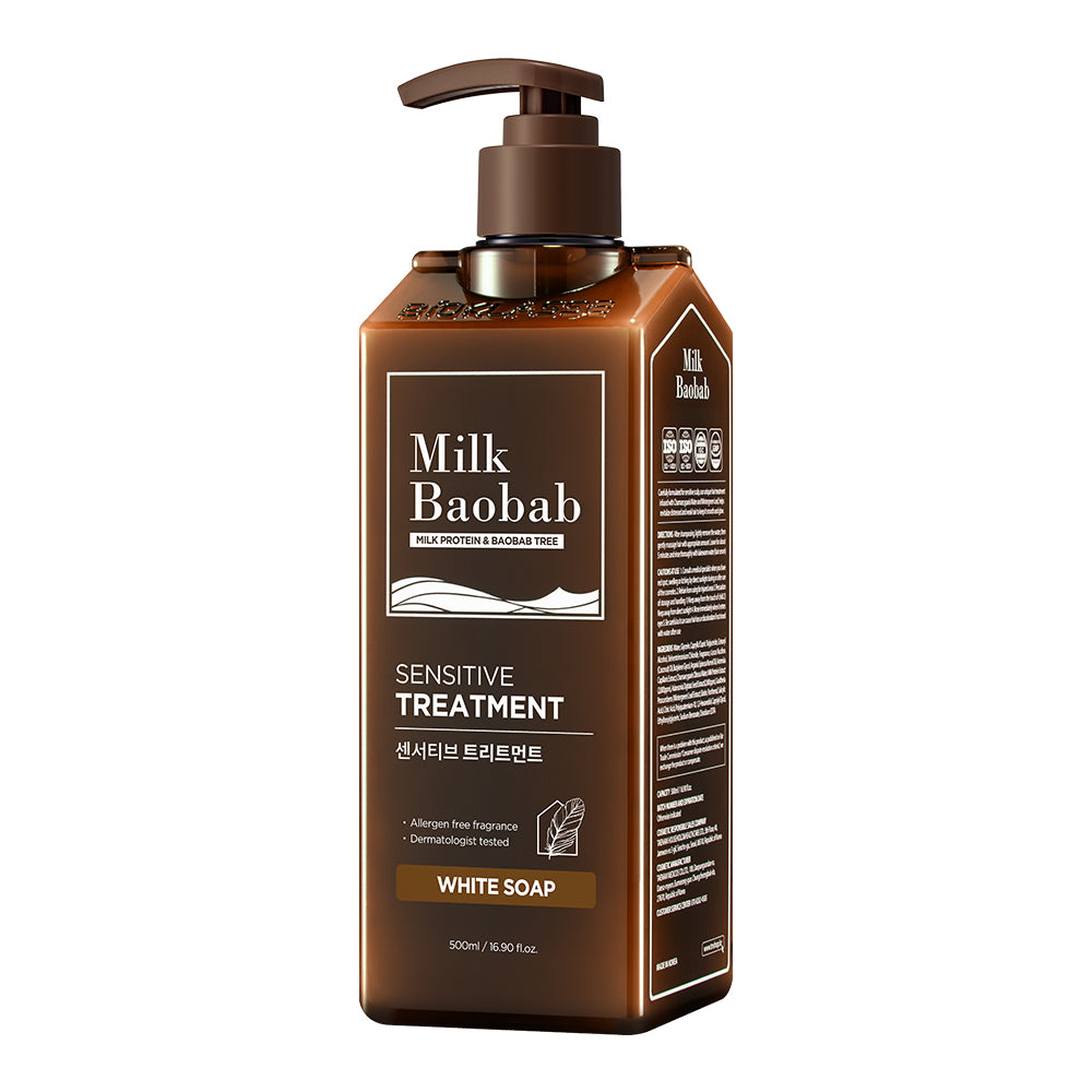 Milk Baobab Sensitive Treatment White Soap, 500ml