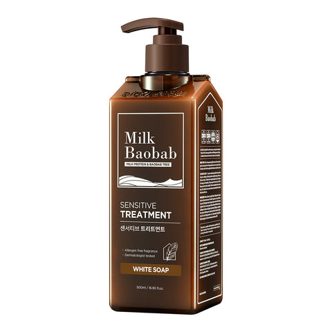 Milk Baobab Sensitive Treatment White Soap, 500ml