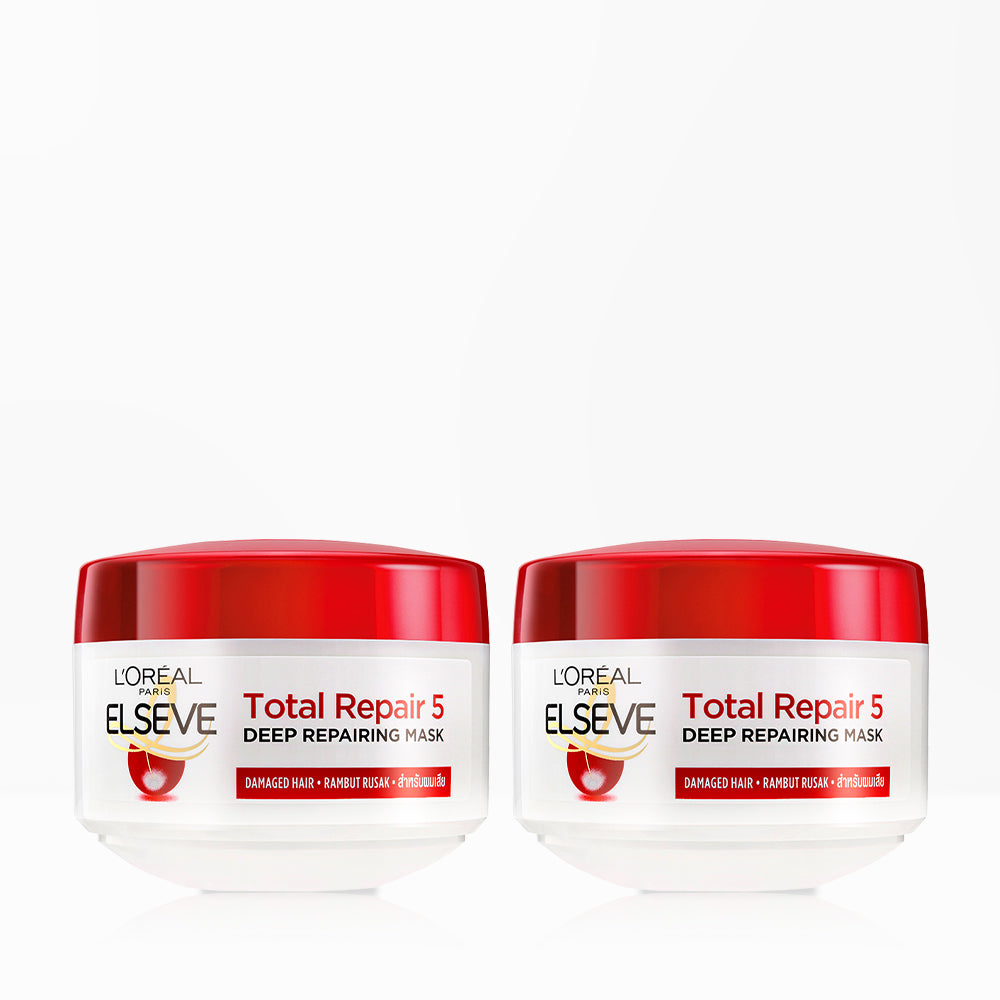 L'Oreal Paris Total Repair 5 Deep Repairing Mask 200ml x2