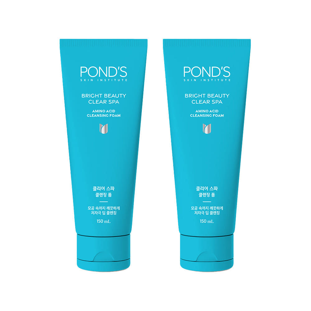 Pond's Clear Spa Deep Cleansing & Mild Cleansing Foam 150ml (2 Pack)
