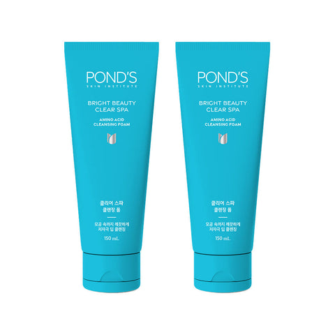 Pond's Clear Spa Deep Cleansing & Mild Cleansing Foam 150ml (2 Pack)