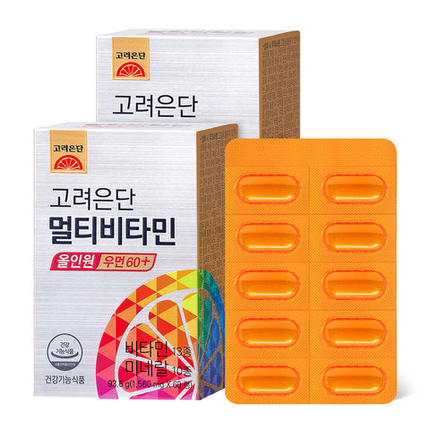 Koreaeundan Multivitamin All-in-One 60 Tablets (2 Pack)