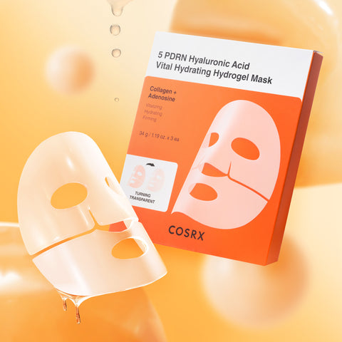 COSRX 5PDRN Hyaluronic Acid Vital Hydrogel Mask (3 sheets)