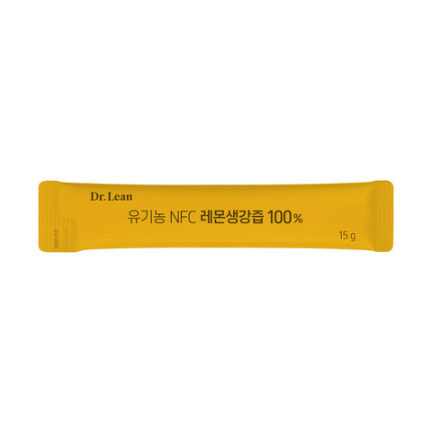 Dr. Lean Song Joong-ki Organic NFC Lemon Ginger Juice 100% Ginger Lemon Shot 1 Box