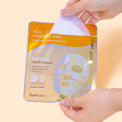 Farmstay Real Glow Vitamin Hydrogel Mask (5 Pack)