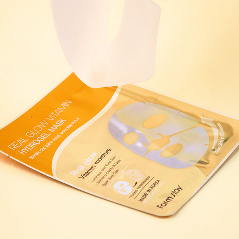 Farmstay Real Glow Vitamin Hydrogel Mask (5 Pack)