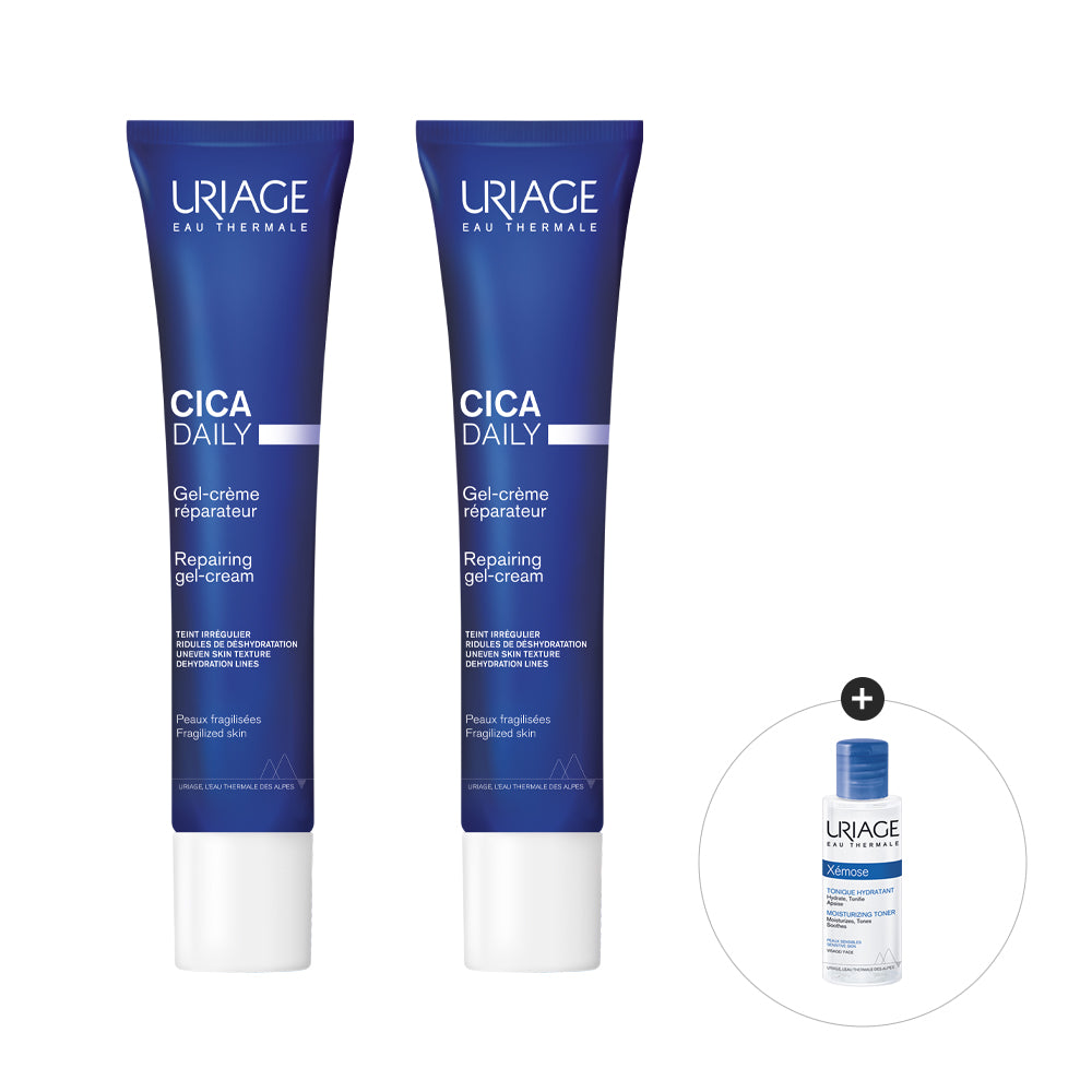 Uriage Cica Daily Repair Gel Cream 40ml x2