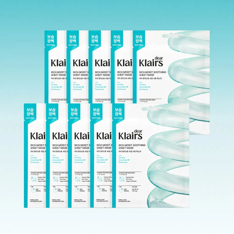 Dear Klairs Rich Moist Soothing Sheet Mask 25ml (10 sheets)
