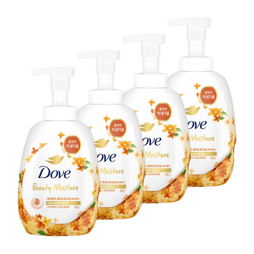 Dove Foaming Body Wash (Osmanthus) 540g (4 Pack)