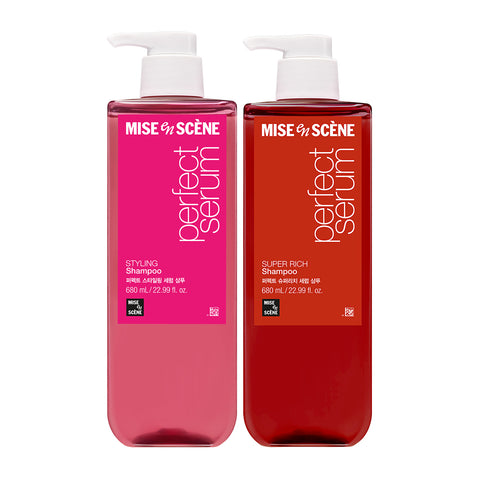 Mise en Scene Perfect Serum Shampoo & Conditioner 680ml (2 pack)