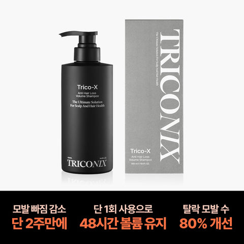 Triconix Tricoex Hair Loss Care Volume Black Shampoo 500ml (2 Pack)