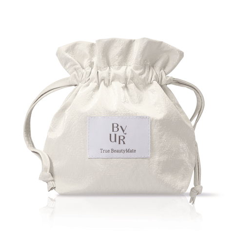 BYUR Metallic Leather Drawstring Cosmetic Pouch - 1 EA