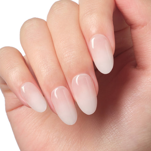 Dashing Diva Magic Press Milk Layer (Almond) Nail Tips