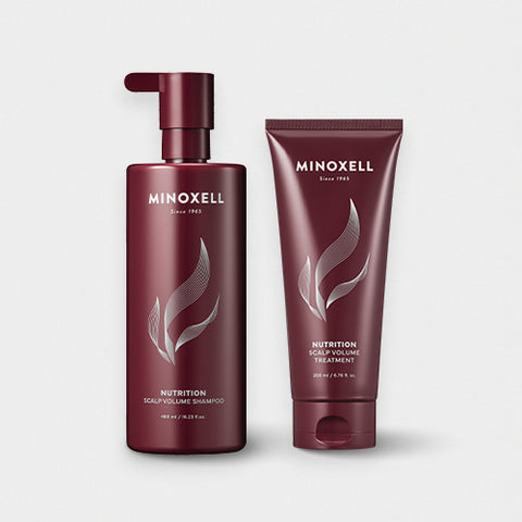 Minoxell Nutrition Scalp Volume Hair Loss Shampoo 480ml + Treatment 200ml